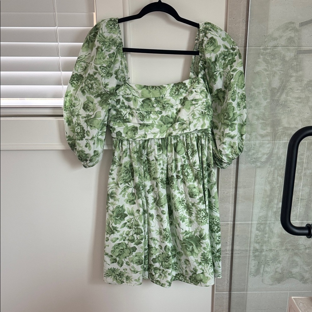 Abercrombie & Fitch Green Floral Mini Dress